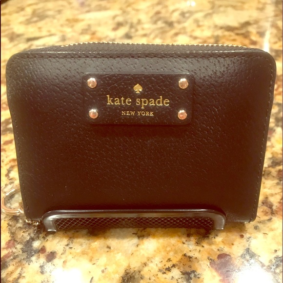 Kate Spade Black Wallet Key Chain - Picture 2 of 8